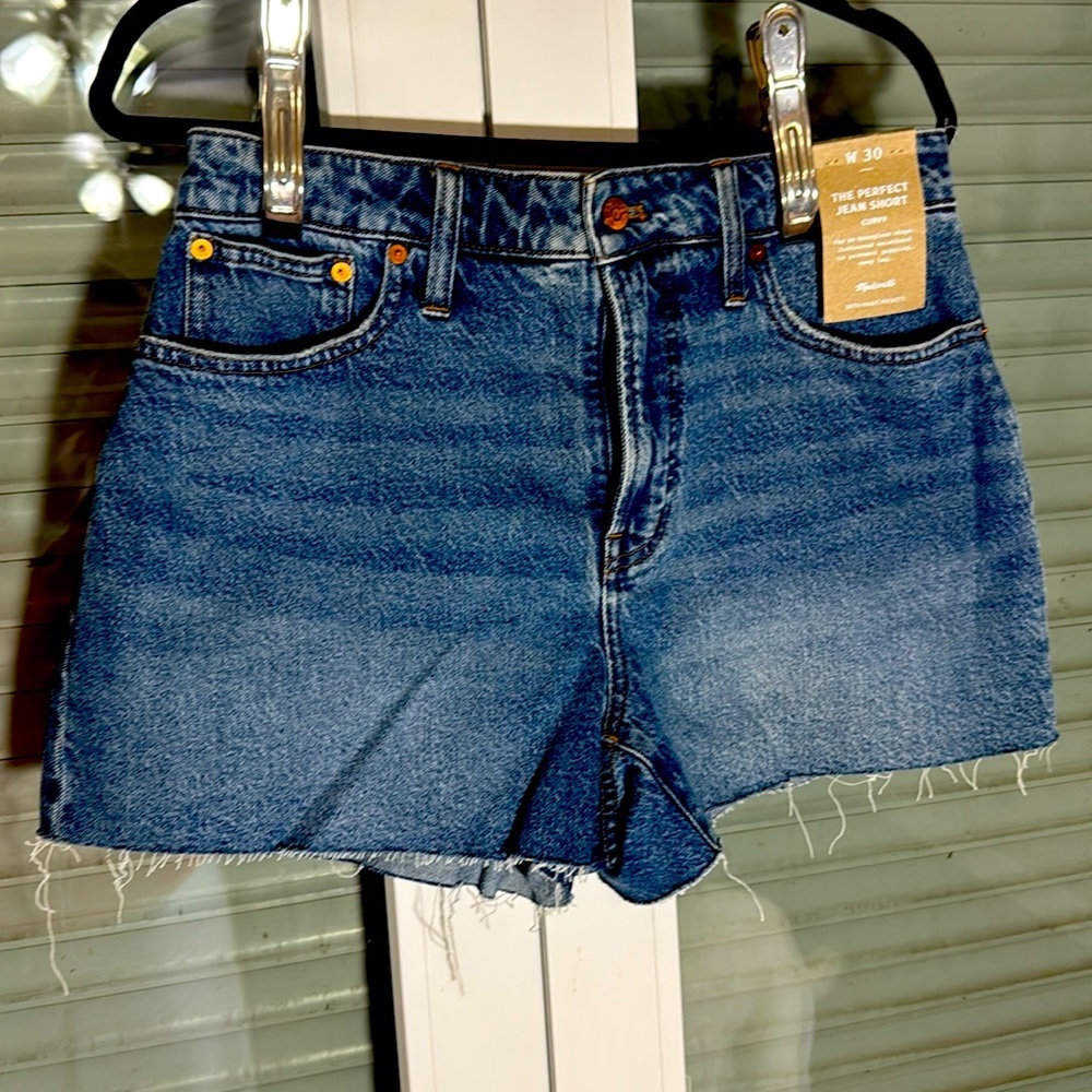 Madewell Blue Jean Shorts NWT
